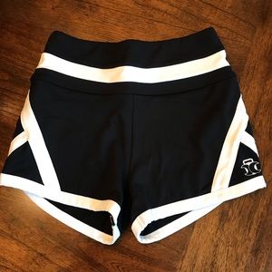 LunarBody black booty workout shorts